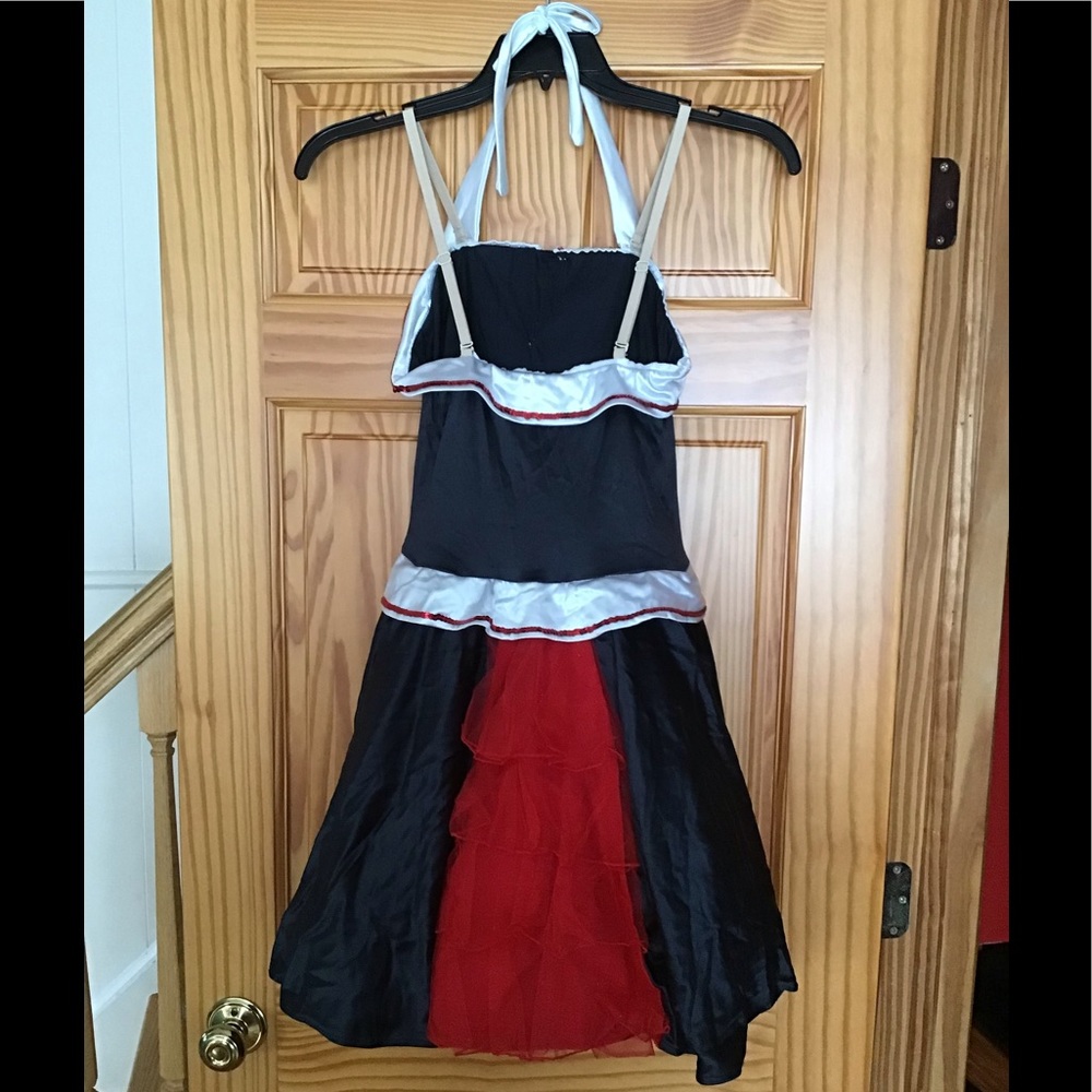 PIN UP ROCKABILLY CHERRY SAILOR COSTUME SZ M HALLOWEEN DANCE DRESS UP - Picture 5 of 11